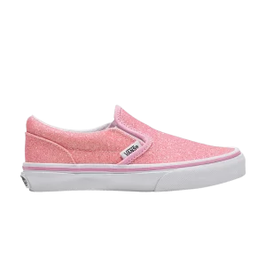 Vans Classic Slip-On V Kids 'Glitter - Pink' Sneakers Pink glitter VN0005WWPNK