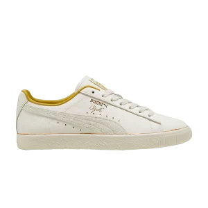 Puma Clyde 'The Never Worn 4' Sneakers Matte ivory/Mountain snow 398702 01