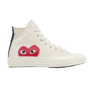 Sneakers Converse Comme des Garçons Play x Chuck 70 High 'Milk '2023 Milk/White/Red High Risk A08792C