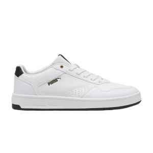 Puma Court Classic 'White Black Gold' Sneakers White/Black/Gold 395018 07