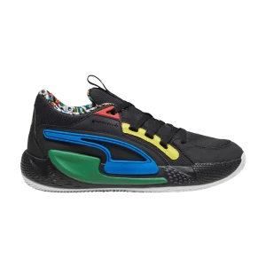 Puma Court Rider Chaos 'Trash Talk – Black 'Sneakers Black/Pel√© yellow/Archive green/Racing blue/White 379137 01