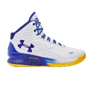 Under Armor Curry 1 Retro 'Dub Nation' 2023 Sneakers White/Royal 3024397 101