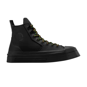 Converse Daily Paper x Chuck 70 De Luxe Squared High 'Pan-African 'Sneakers Black/Black/Black A12140C