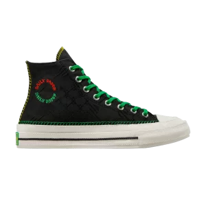 Converse Daily Paper x Chuck 70 High 'Pan-African 'Sneakers Black/Egret/Multi A12069C