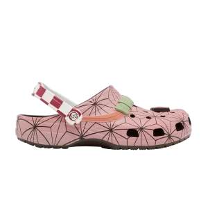 Crocs Demon Slayer x Classic Clog 'Nezuko' Sneakers Green/Pink 209320 206