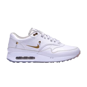 Nike Eastside Golf x Air Max 1 '86 OG Golf 'Big Bubble – Everyone's Game'. Be Authentic' White/Metallic Gold/Pure Platinum/Cool Gray HQ3074 100