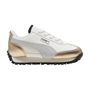 Puma Easy Rider Little Kid 'Mixed Metals' Sneakers Warm White/Gold/Glacial Grey/Black 401773 01