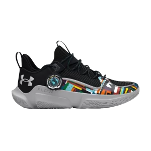 Under Armor Flow FUTR X 3 'Black History Month' Sneakers Black/Mod Gray 3027274 001