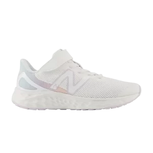 Sneakers New Balance Fresh Foam Arishi v4 Bungee Lace Top Strap Little Kid Wide 'White Taro 'White/Tarot PAARIFG4 W