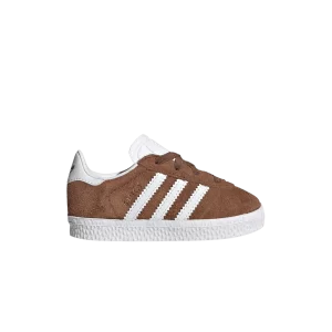 adidas Gazelle Comfort Closure EL I 'Preloved Brown' Sneakers Distressed Brown/Cloud White/Metallic Gold IH0360