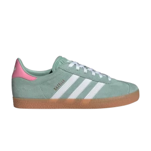 adidas Gazelle J 'Hazy Green Bliss Pink' Sneakers Green color/White cloud/Pink color of bliss IG9152