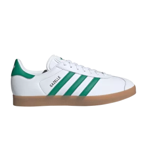 adidas Gazelle 'White Bold Green' Sneakers Cloud White/Bold Green/Metallic Gold IH2216