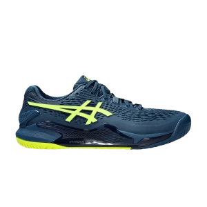 ASICS Gel Resolution 9 2E Wide 'Mako Blue' Mako Blue/Yellow Safe 1041A376 404