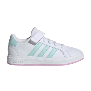 adidas Grand Court 2.0 K 'White Aqua Bliss Lilac' White Cloud/Half-Flash Aqua/Lilac Bliss ID7886