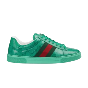 Gucci Ace 'GG Crystal Canvas – Green 'Sneakers Green/Red 760775 FACRF 3751