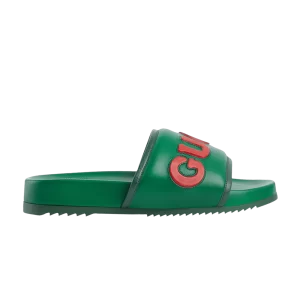 Gucci Jumbo Logo Slide 'Green Red' Sneakers Green 742009 AABYM 3052