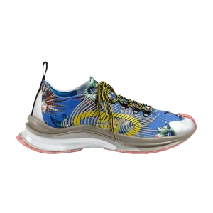 Gucci Run Sneaker 'Marble and Floral' Blue/Yellow/White 698561 UZI10 8470