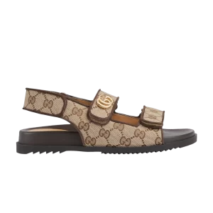 Gucci Wmns Double G Sandal 'Beige Ebony' Sneakers Beige/Ebony 771575 G1730 9755