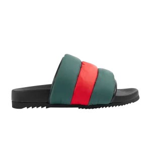 Sneakers Gucci Wmns Padded Web Slide Sandal 'Green Red 'Green/Red/Black 700320 UFR30 3060