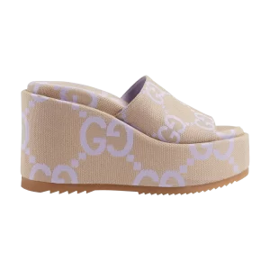 Sneakers Gucci Wmns Platform Sandal 'Jumbo GG – Beige Lapis 'Beige/Lapland 730047 UKO00 8803