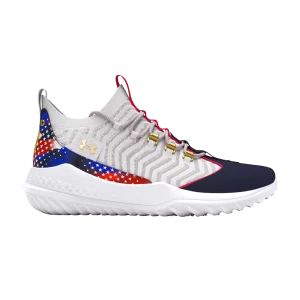 Under Armor Harper 9 TF 'USA' Sneakers White/Midnight Navy/Metallic Gold 3027440 101