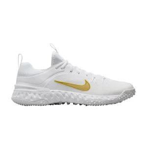 Nike Huarache 9 Elite TF LAX 'White Metallic Vivid Gold' White/White/Bright Gold Metallic FN0310 100