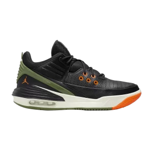 Air Jordan Max Aura 5 'Black Sky J Light Olive' Black/Bright Tangerine/Sail/Sky J Light Olive DZ4353 003