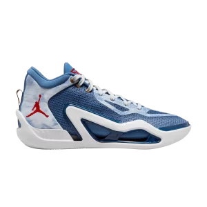 Air Jordan Tatum 1 PF 'Denim' Sneakers Stone Blue/Mystic Fleet/Photon Dust/University Red DZ3321 400