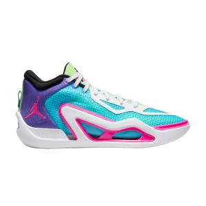 Air Jordan Tatum 1 PF 'Wave Runner' Laguna Pulse/Pink Burst/Psychic Purple/White/Lime Glow/Black FV0171 400