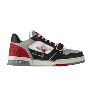 Louis Vuitton Trainer Low 'Velcro Strap – Black Gray Red 'Black/Grey/Red 1AC4ZU