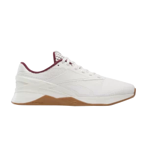 Reebok Nano X3 'White Classic Maroon' Sneakers White/Chalk/Classic burgundy 100034397