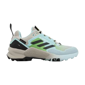 adidas National Geographic x Wmns Terrex Swift R3 GORE-TEX 'Flash Aqua 'Sneakers Half Flash Aqua/Carbon/Wonder Beige IF7919