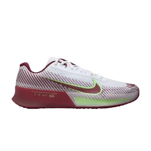 NikeCourt Air Zoom Vapor 11 HC 'White Team Red' White/Lime Burst/Team Red DR6966 104