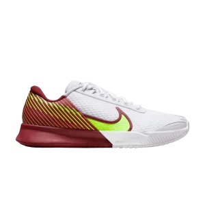 NikeCourt Air Zoom Vapor Pro 2 HC 'White Team Red' White/Team Red/Lime Explosion DR6191 104