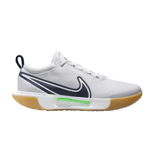 NikeCourt Zoom Pro 'White Midnight Navy Gum' White/Strike Green/Bubble Gum Light Brown/Midnight Fleet DV3278 104