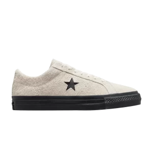 Converse One Star Pro Vintage Suede Low 'Egret Black' Sneakers Egret/Egret/Black A04609C