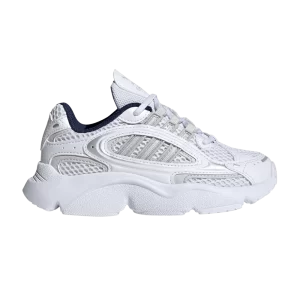 adidas Ozmillen Elastic Lace J 'White Bright Blue' Sneakers Cloud White/Gray One/Bright Blue IE5558