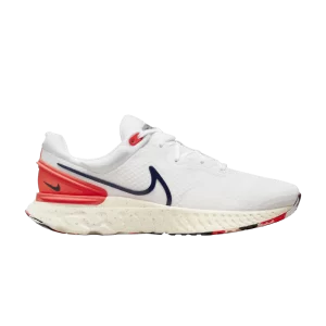 Nike React Miler 3 'White Bright Crimson Obsidian' White/Bright Crimson/Sail/Obsidian DD0490 103