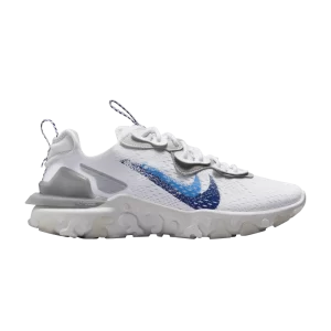 Nike React Vision 'Spray Paint Swoosh' White/Deep Royal Blue/Photon Dust/University Blue FJ4231 100