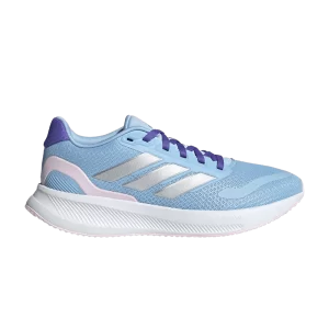 adidas Runfalcon 5 J 'Glow Blue Silver Pink' Luminous Blue/Metallic Silver/Bright Pink IE8584