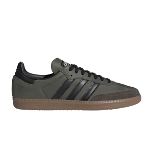 adidas Samba OG 'Base Green Black' Sneakers Base Green/Black/Desert Brown IE9163