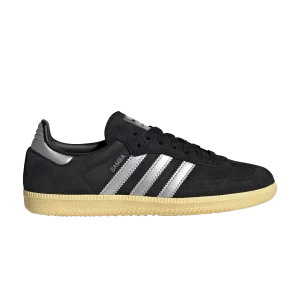 adidas Wmns Samba OG 'Black Almost Yellow' Sneakers Black/Matte Silver/Almost Yellow IE8128