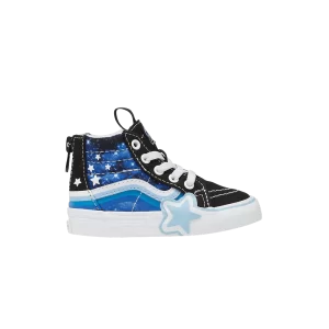 Vans Sk8-Hi Zip Toddler 'Glow Galaxy Black' Sneakers Glowing Galaxy Black/Blue VN000BVNY61