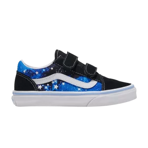 Vans Slip-On V Kids 'Glow Galaxy Black' Sneakers Glowing Galaxy Black/Blue VN000VHEY61