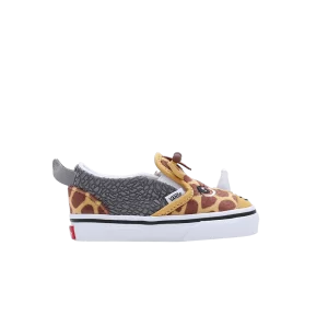 Vans Slip-On V Toddler 'Rinoceraffe' Sneakers Ochre/Forest gray VN000BVAC0V