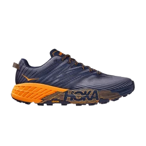 HOKA Speedgoat 4 'Black Iris Bright Marigold' Sneakers Black Iris/Bright Marigold 1106525 BIBM