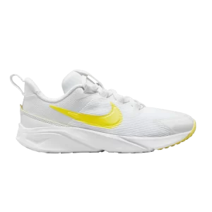 Nike Star Runner 4 PS 'Summit White Opti Yellow' Summit White/Bright Grey/White/Opti Yellow DX7614 101