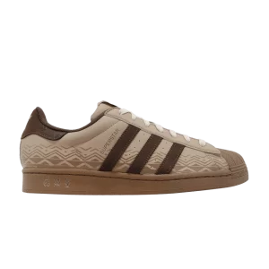 adidas Superstar 'Magic Beige Tribal' Sneakers Magic Beige/Earth Layers/Cargo Brown IF0505