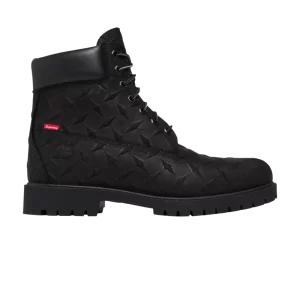 Timberland Supreme x 6 Inch Premium Waterproof Boot 'Embossed Diamond Plate – Black 'Black TB0A6DE1 001