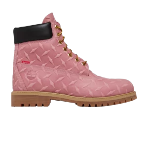 Timberland Supreme x 6 Inch Premium Waterproof Boot 'Embossed Diamond Plate – Pink 'Pink TB0A6DF9 661